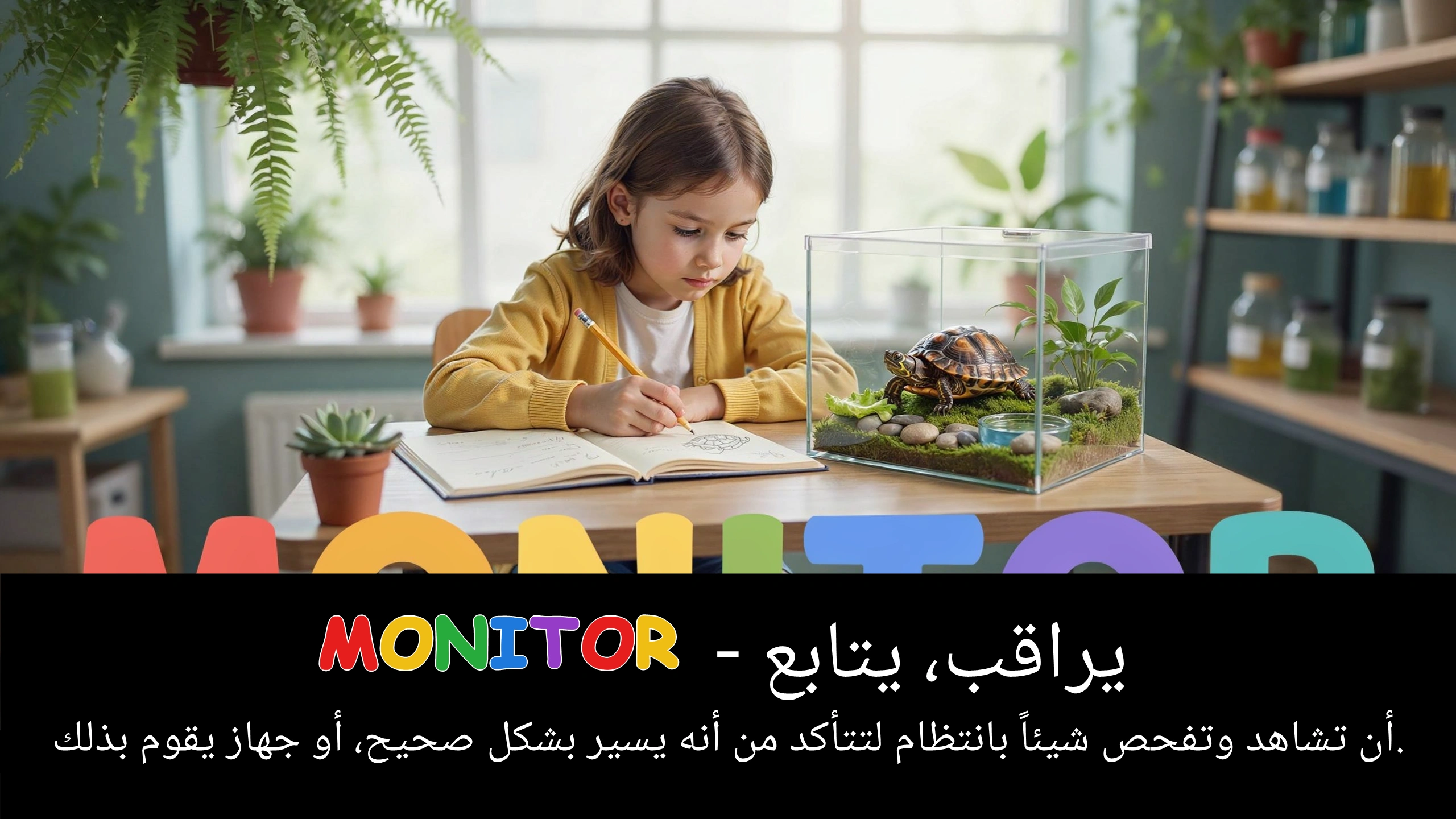 Arabic Illustration for monitor